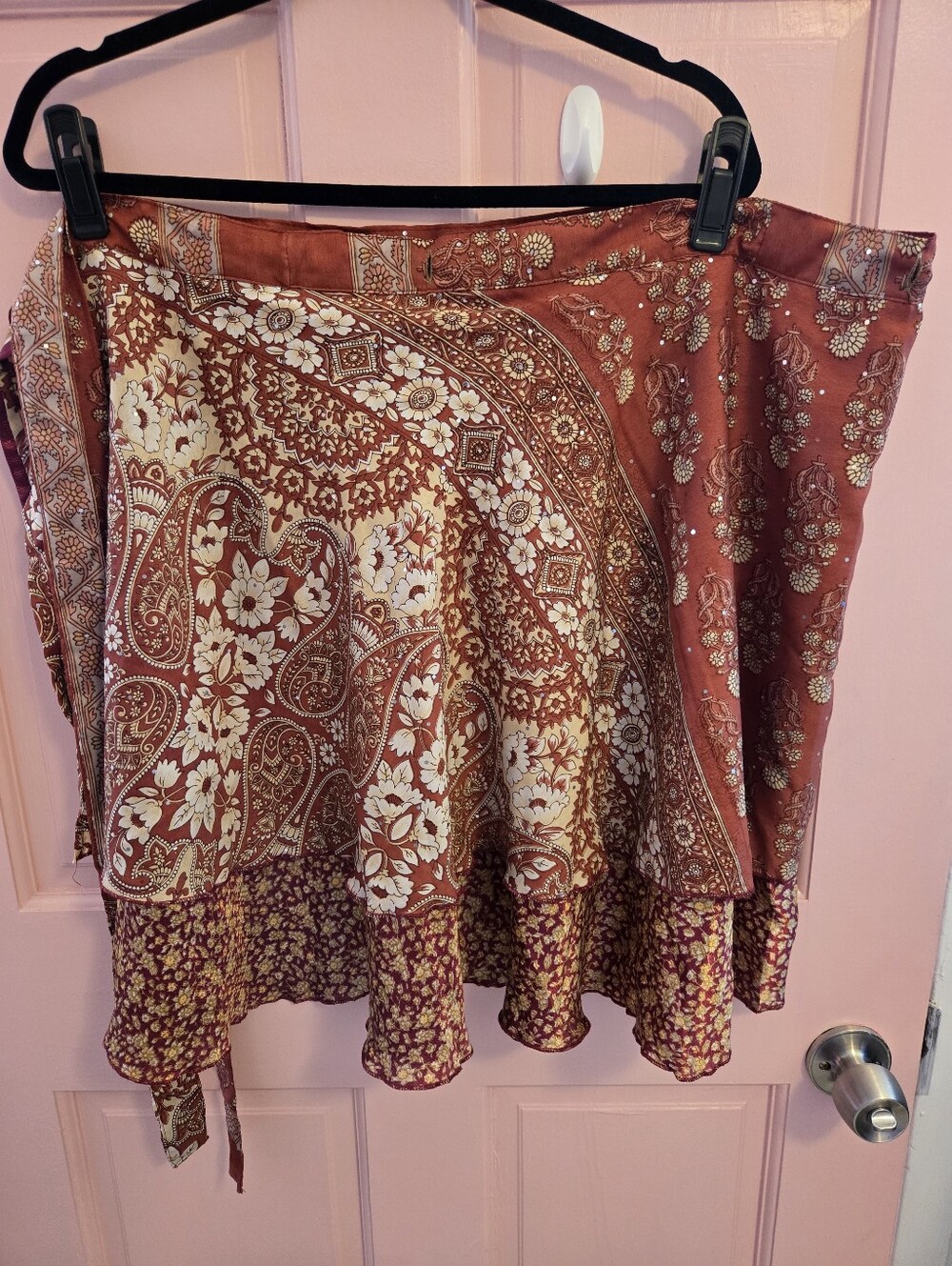 Vintage Boho Wrap Skirt